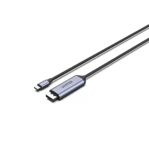Видео кабель‑адаптер Unitek V1423C USB Type‑C — DisplayPort 1.4, 1.8 м, 8K@60Hz, HDR