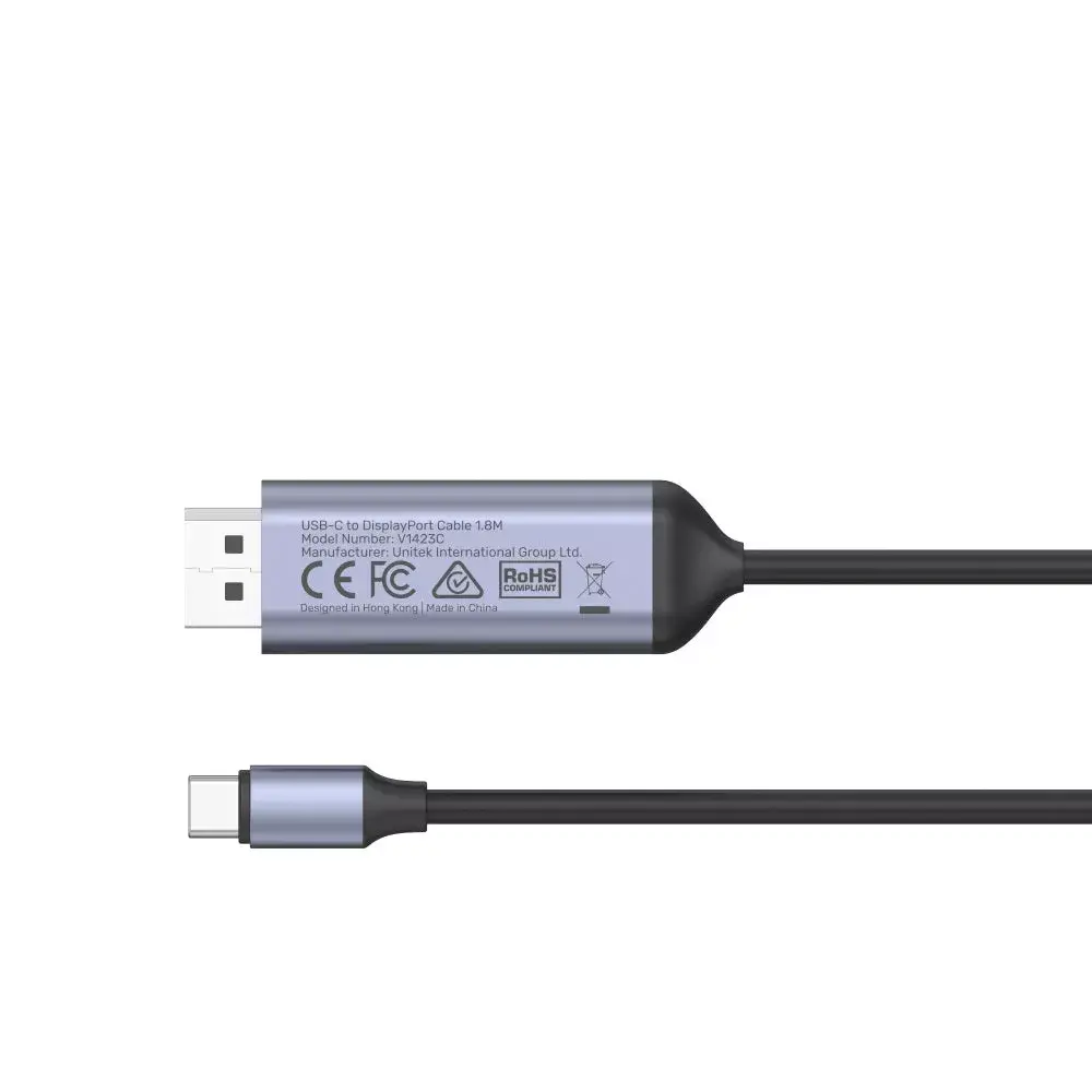 Unitek V1423C USB‑C uz DisplayPort 1.4 1,8 m Photo 5