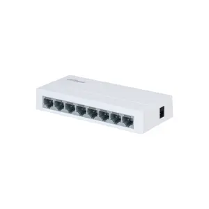 Unmanaged L2 Fast Ethernet Switch Dahua PFS3008-8ET-L-V2 with 8 RJ-45 Ports and 1.6 Gbit/s Switching Capacity