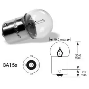 Automotive BA15S Bulb VisionPro 12V 5W — single-contact bayonet lamp