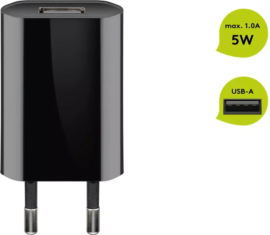 GOOBAY USB lādētājs 5 W (1x USB 2.0) Photo 2