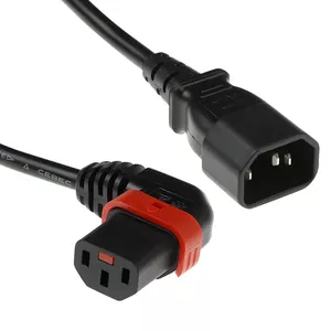 IEC LOCK PC2042 power cable Black 1 m C14 coupler C13 coupler