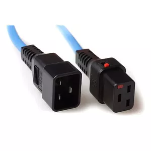 ACT Powercord C19 IEC Lock C20 blue 2 m 230V 16A