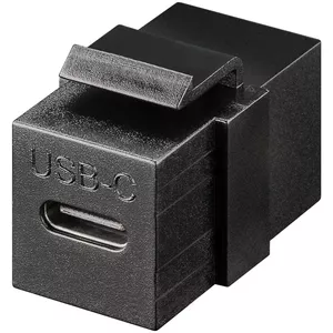 Модуль Keystone USB-C Goobay USB 3.2 Gen 2 10 Гбит/с Черный