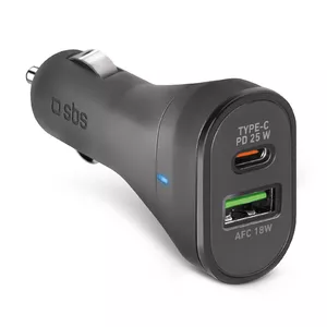 Mobile device charger SBS TECRPD25W Universal Black Fast charging Auto