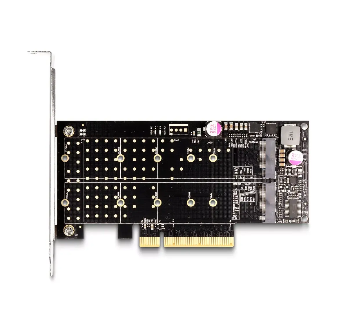 DeLOCK PCI Express x8 Card to 2 x internal NVMe M.2 Key M Photo 3