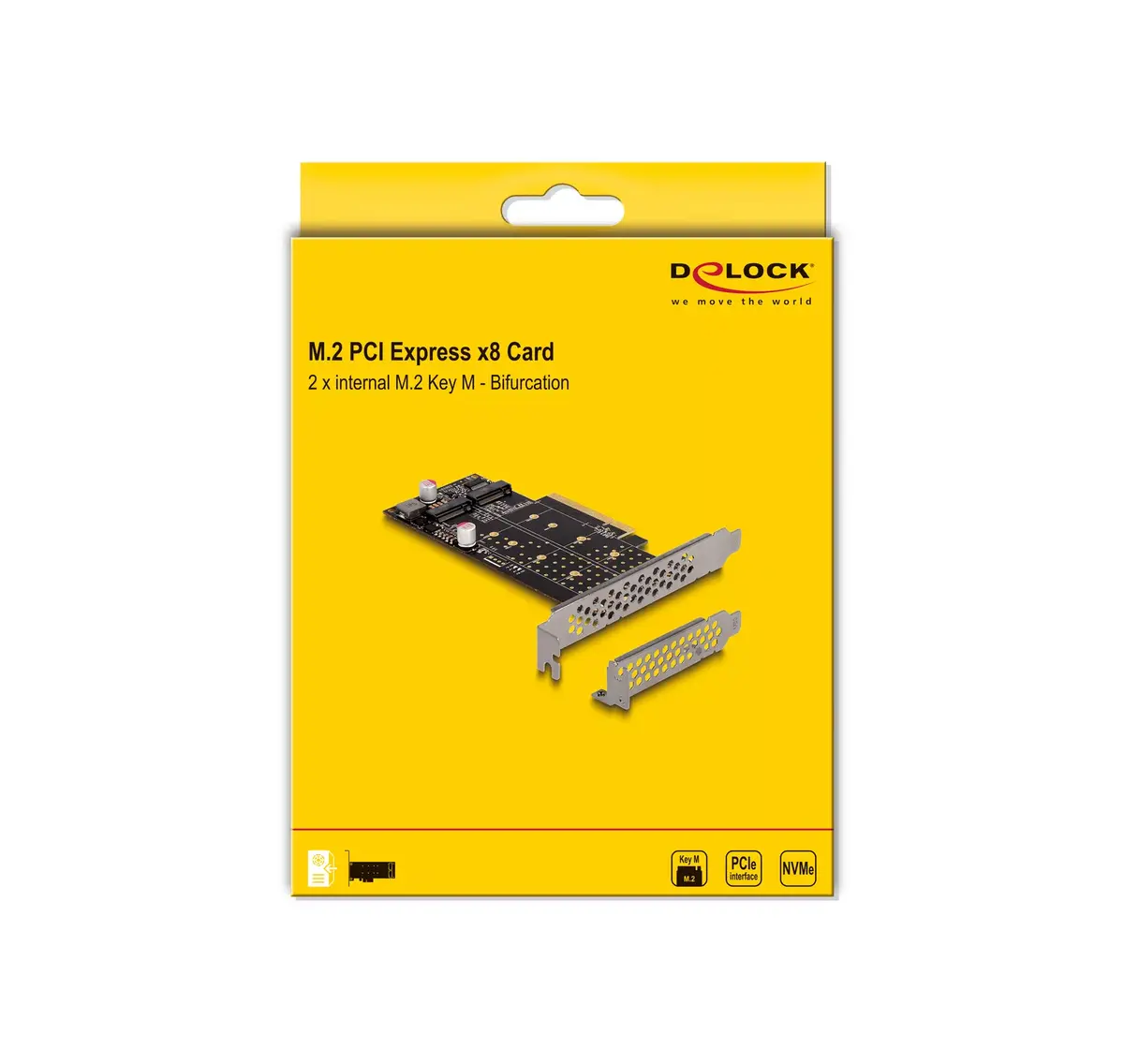 DeLOCK PCI Express x8 Card to 2 x internal NVMe M.2 Key M Photo 5