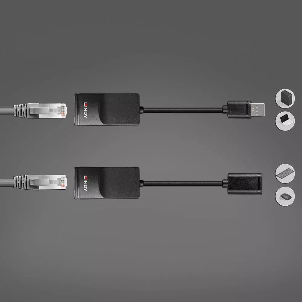Network transmitter & receiver 60m USB 1.1 Cat.6 Photo 5