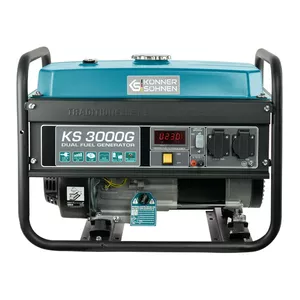 Könner & Söhnen KS 3000G degvielas ģnerators 2,6 W 15 L Benzīns Krāsa "Aqua", Melns