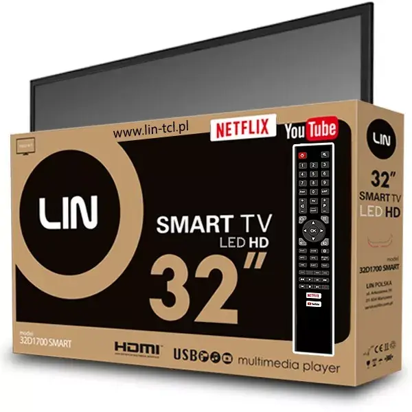 LIN 32D1700 SMART 32" LED televizors Photo 2