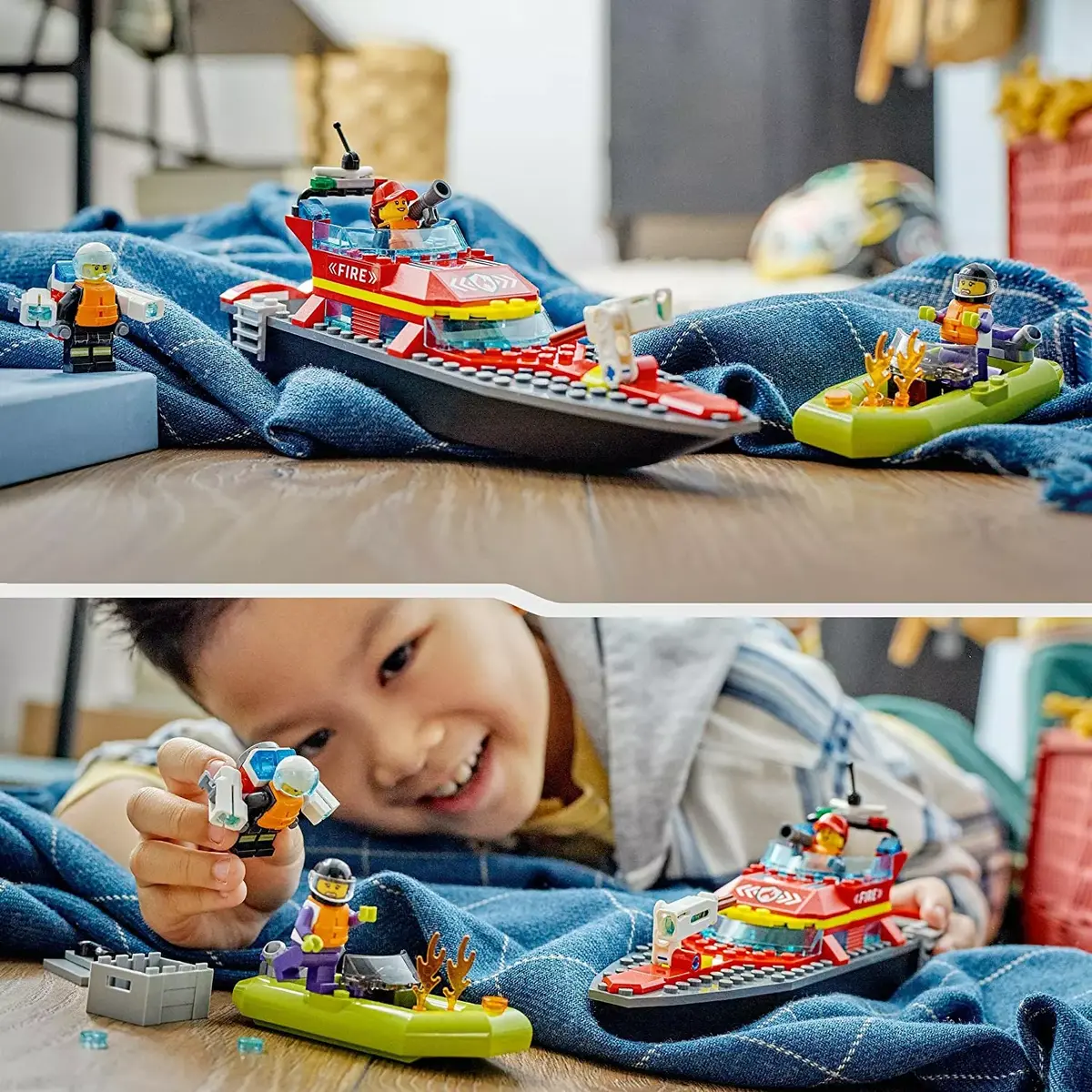LEGO Fire Rescue Boat 60373 komplekts Photo 9
