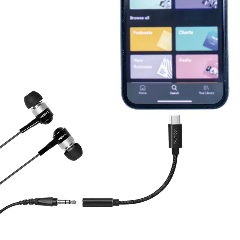 LogiLink USB Type-C uz 3.5 mm audio ligzdas adapteris Photo 5