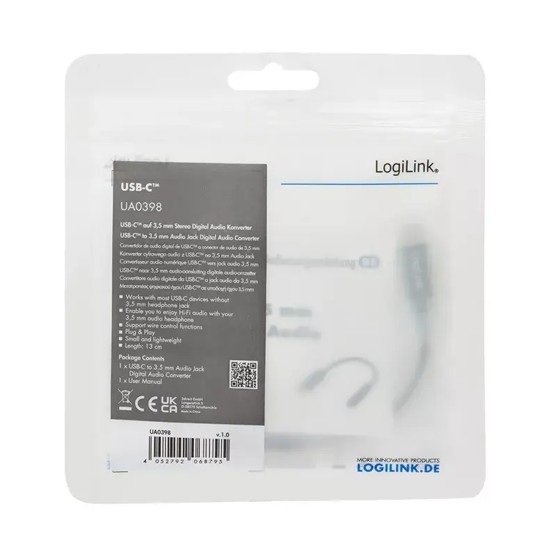 LogiLink USB Type-C uz 3.5 mm audio ligzdas adapteris Photo 6