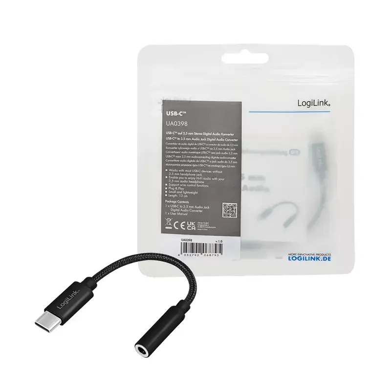 LogiLink USB Type-C uz 3.5 mm audio ligzdas adapteris Photo 7