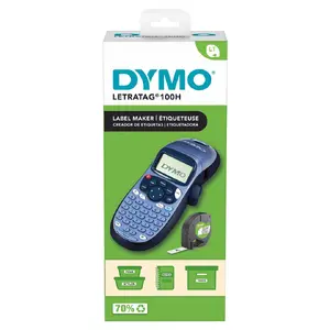 Etiķešu veidotājs DYMO LetraTag 100H Tastatūras izkārtojums ABC Drukas ātrums 6.8 mm/sec