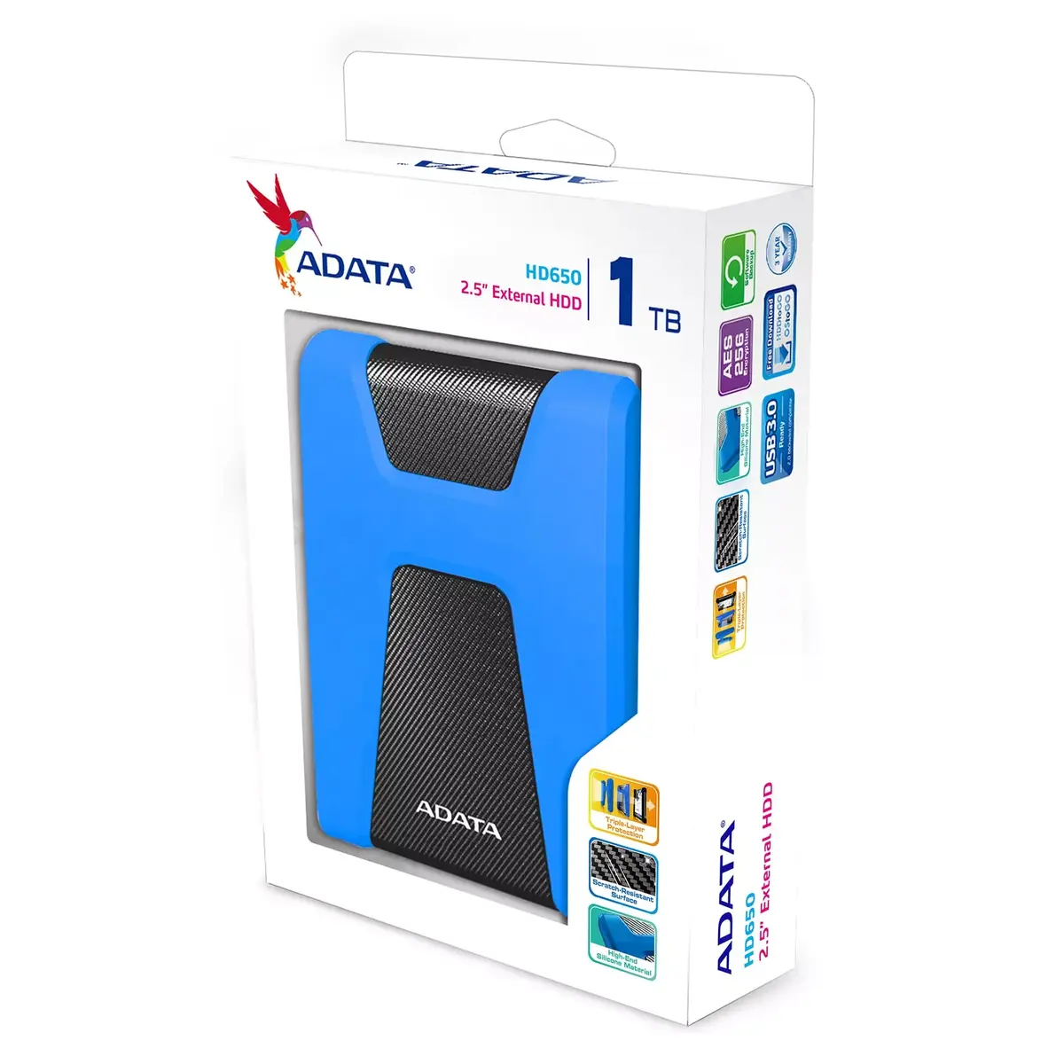 External HDD ADATA HD650 1TB 2.5" USB 3.2 Photo 7