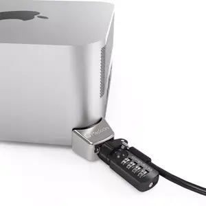 Compulocks Mac Studio Ledge Lock Adapter с комбинированным кабельным замком серебристый