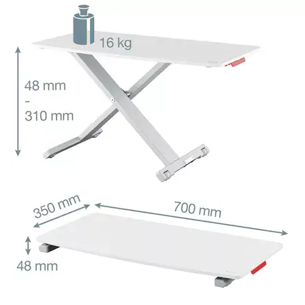 Notebook stand LEITZ Ergo Cosy, pneumatic height adjust Photo 9