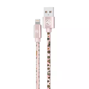 USB to Lightning cable Tellur TLL155621 3A 1 m — pink