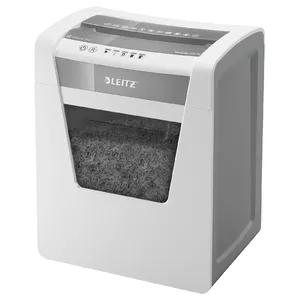 Шредер LEITZ IQ Office P4 — перекрёстная резка 4×40 мм, ширина загрузки 22,3 см, 370×279×465 мм
