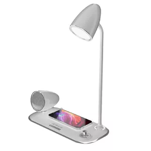Беспроводное настольное зарядное Tellur TLL151371 с Bluetooth-динамиком и настольной лампой