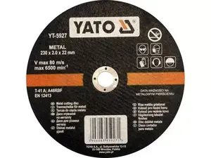 Rotary cutter blade YATO YT-5927, diameter 23 cm, single pack