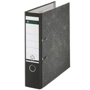 Leitz Plastic Lever Arch File A4 80mm 180° Black