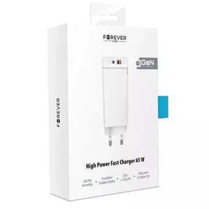 Forever GSM099199 PDA/mobīlo telefonu lādētājs Universāls Balts AC Ātrā uzlāde Iekštelpas