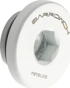 Barrow G1/4" Plug FBTBLDS w White - G1/4" Thread Stop Plug, White Finish