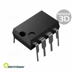 Operacionālais pastiprinātājs EB1368399482, 2 kanāli, DIP-8, 700 kHz, barošana 3–32 V vai ±1,5–16 V, RoHS