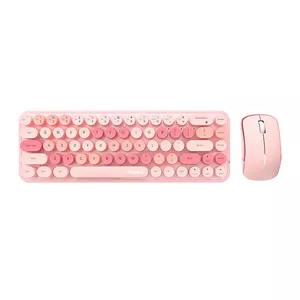 Bezvadu tastatūras + peles komplekts MOFII Bean 2.4G (rozā)