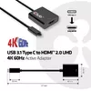 USB 3.1 Type C на HDMI 2.0 активный адаптер CLUB3D CAC-2504 Photo 3
