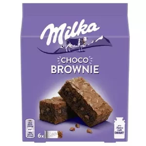 Milka Brownie Cookies 150 g — šokolādes cepumi, iepakojums 150 g