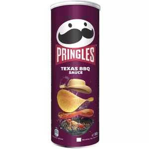Potato crisps Pringles Barbecue flavor 165 g, stackable canned chips