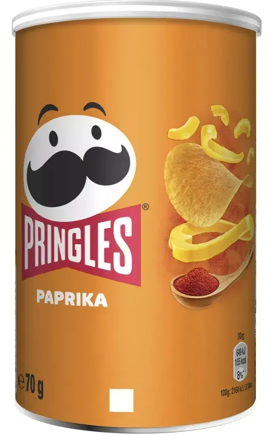 Pringles Paprika potato crisps 70 g Photo 1