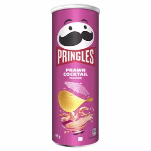 Kartupeļu čipsi Pringles Shrimp Cocktail 165 g, kārba, sāļi garšas ar garneļu aromātu