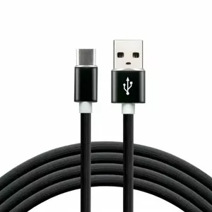 USB-C 3.0 male / USB A male 1.0m everActive CBS-1CB 3.0A melns iepakojumā 1 gb.