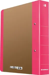 Ring binder 2-ring Donau Life pink, 2-ring mechanism, A4-compatible