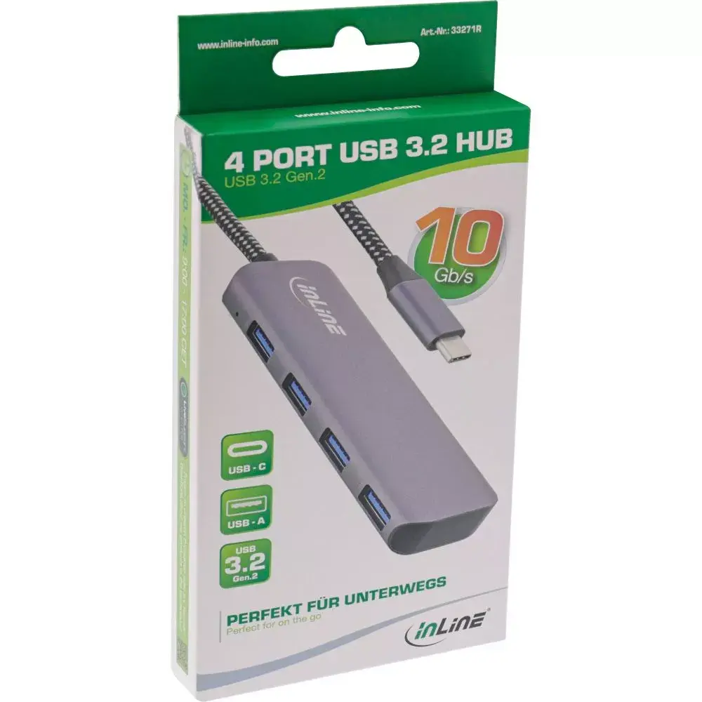 InLine USB 3.2 Хаб USB-C на 4x USB A Photo 6