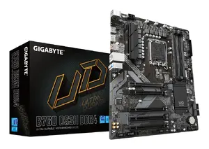 GIGABYTE B760 DS3H DDR4 Motherboard, LGA 1700, Intel B760 Chipset, ATX, Supports DDR4 Memory up to 5333MHz, PCIe 4.0 M.2, USB 3.2 Gen 2