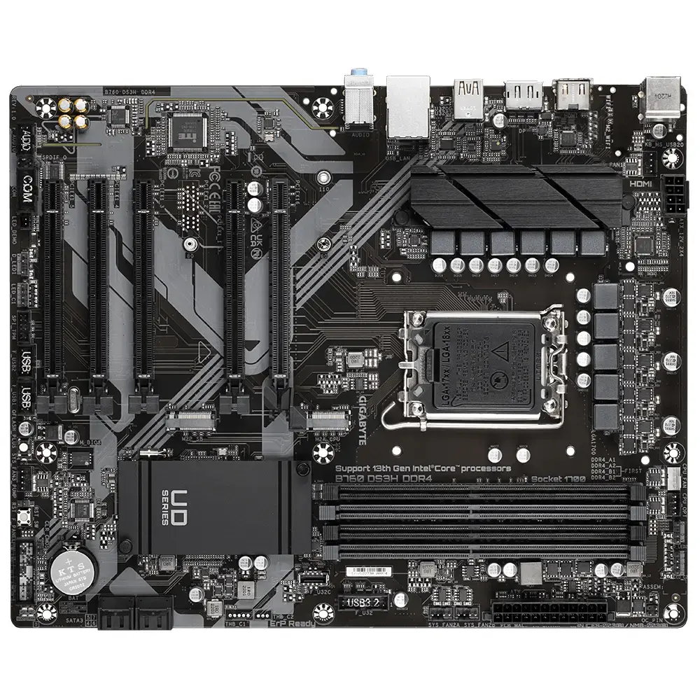 GIGABYTE B760 DS3H DDR4 mātesplate | LGA 1700 Photo 5