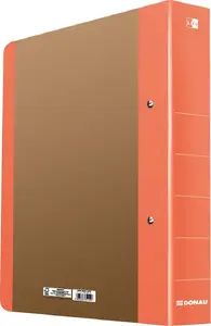 Ring binder 2-ring Donau Life, orange — 2-ring mechanism, A4-compatible