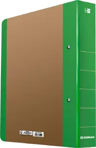 Ring binder 2-ring Donau Life green, A4 spine — model 330286111