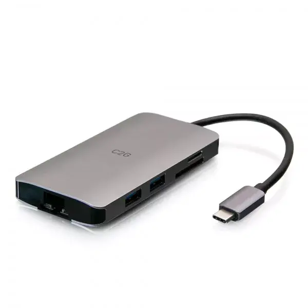 C2G USB-C мини-док 8-в-1 — HDMI, Ethernet, SD, PD100W Photo 3