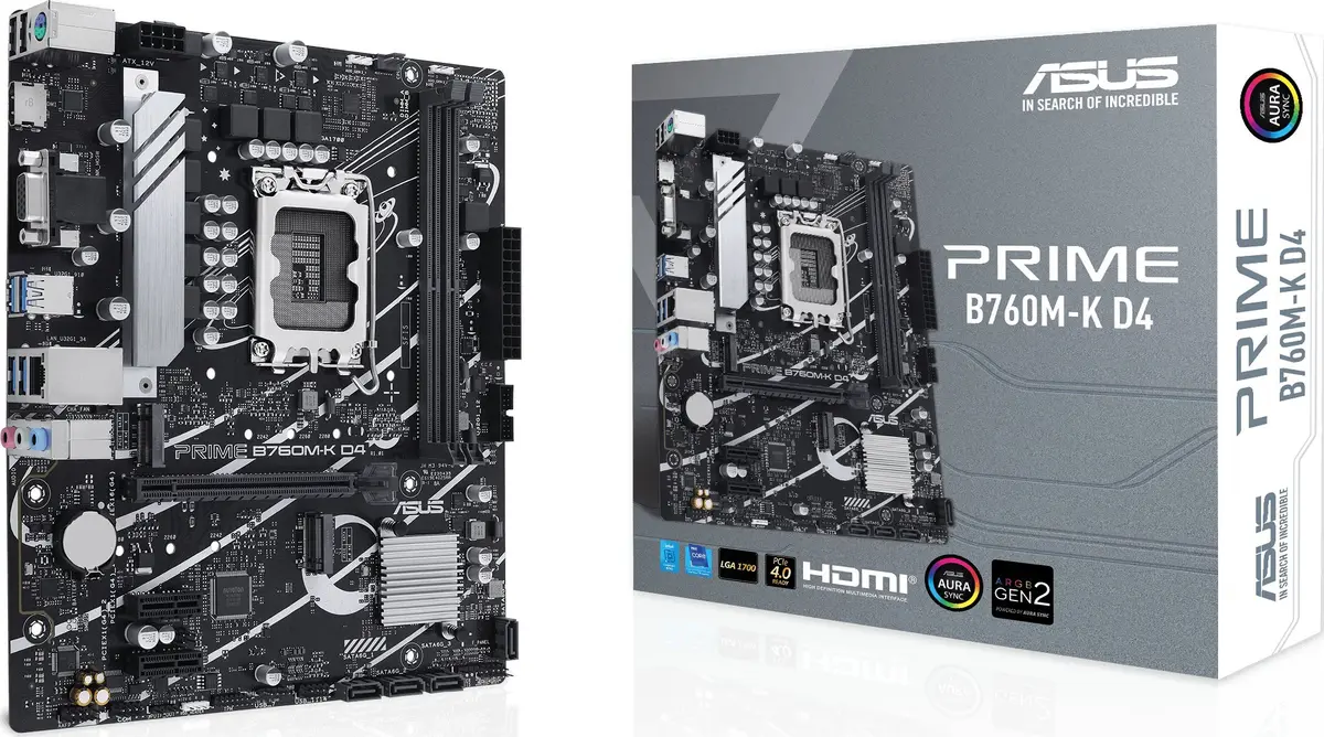 Mātesplate ASUS PRIME B760M-K D4 —