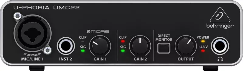Преамп Behringer UMC22 Photo 2
