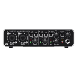 Аудиоинтерфейс Behringer UMC204HD 2x4 USB Записывающий Интерфейс