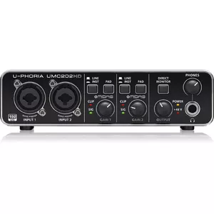 Аудиоинтерфейс Behringer UMC202HD USB 24-бит 192кГц Черный