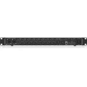 Аудиоинтерфейс Behringer UMC1820 USB 24-bit/192kHz, 8 XLR-комбо входов, 8 предусилителей, 20 выходов, металлический, черный