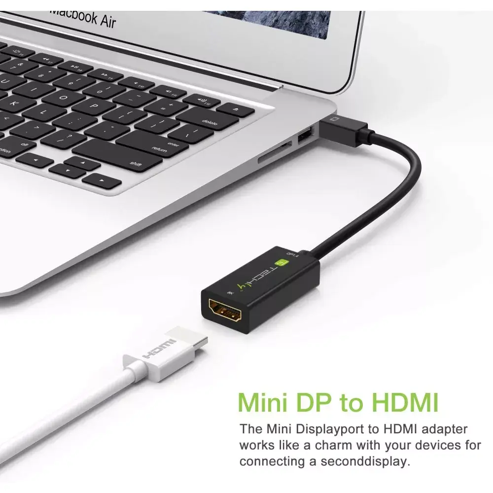 TECHLY Mini DisplayPort → HDMI MDP-HDMIF8K адаптер Photo 2